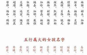 带火的字男孩名字