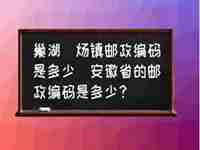 安徽邮政编码是多少