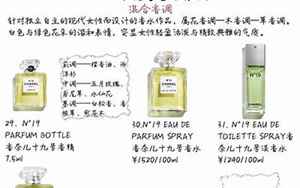 香奈儿香水价格一览表