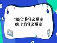 11月什么星座