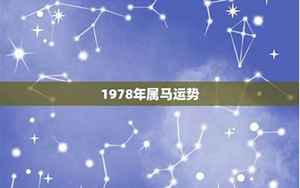 1978年虎年运势(1978年属马人如何提升财运)